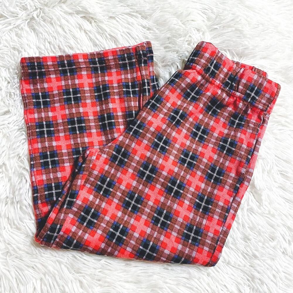 AEGEAN • Red Tartan Plaid PJ’s Pajama Pants